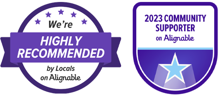 Alignable Highly Recommended and Community Supporter Badges